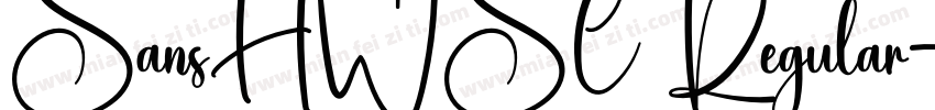 SansHWSC Regular字体转换